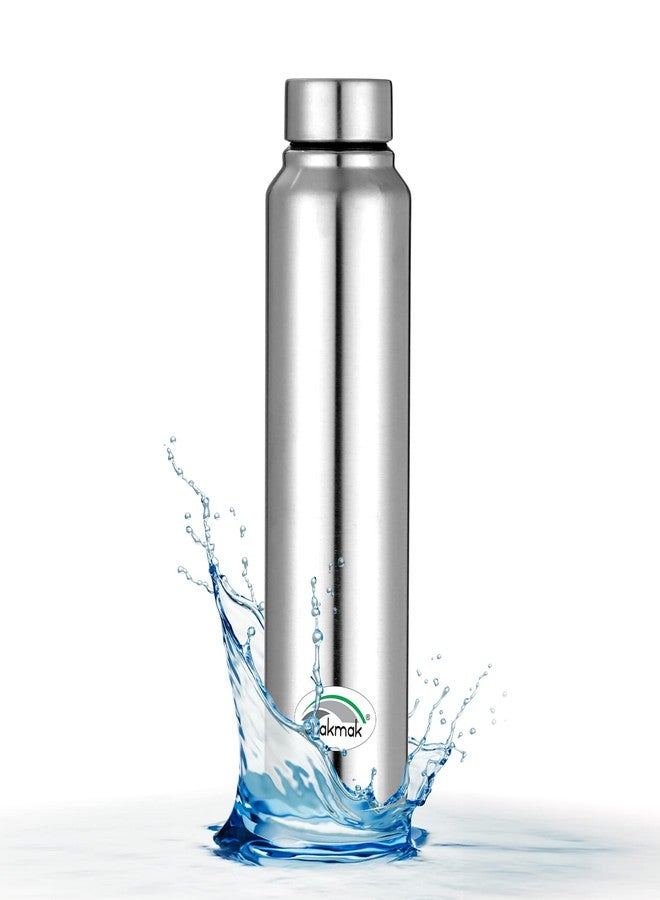 Chakmak Kids' Steel Water Bottle - 1 Litre, Stainless Steel - Set of 1 - Image 1